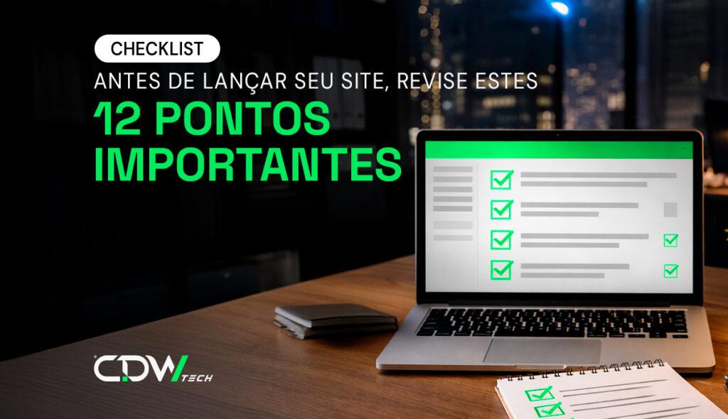 checklist antes de lançar seu site