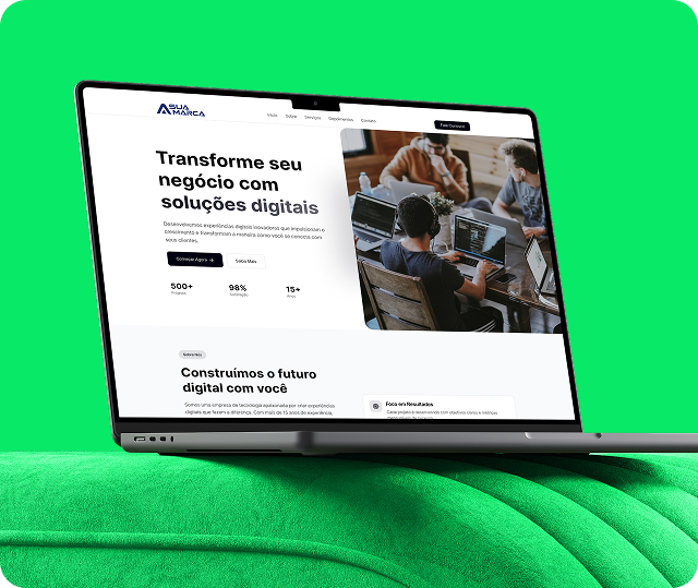 O espaço oficial da empresa no digital